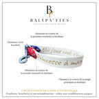 Extension de laisse personnalisée pour chien, tricolore en biothane, en 25mm