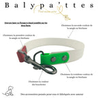 Extension de laisse tricolore en biothane