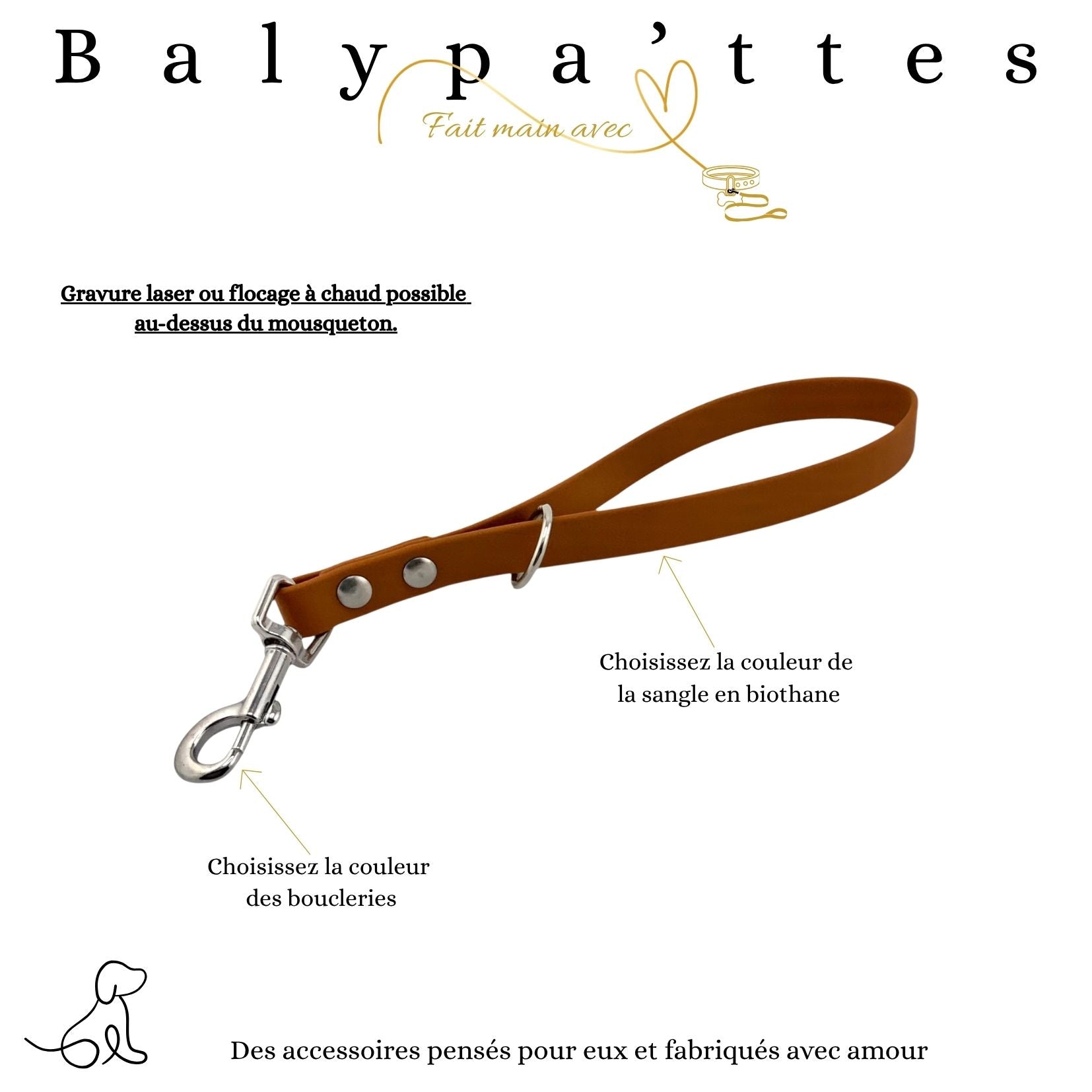 Poignée en biothane