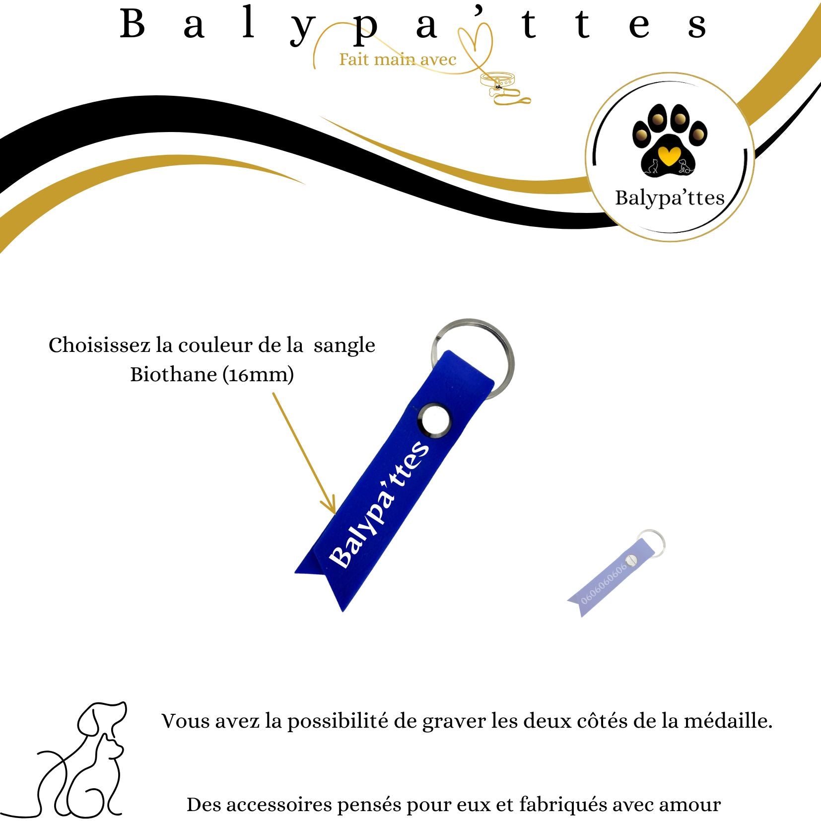 Médaille en Biothane