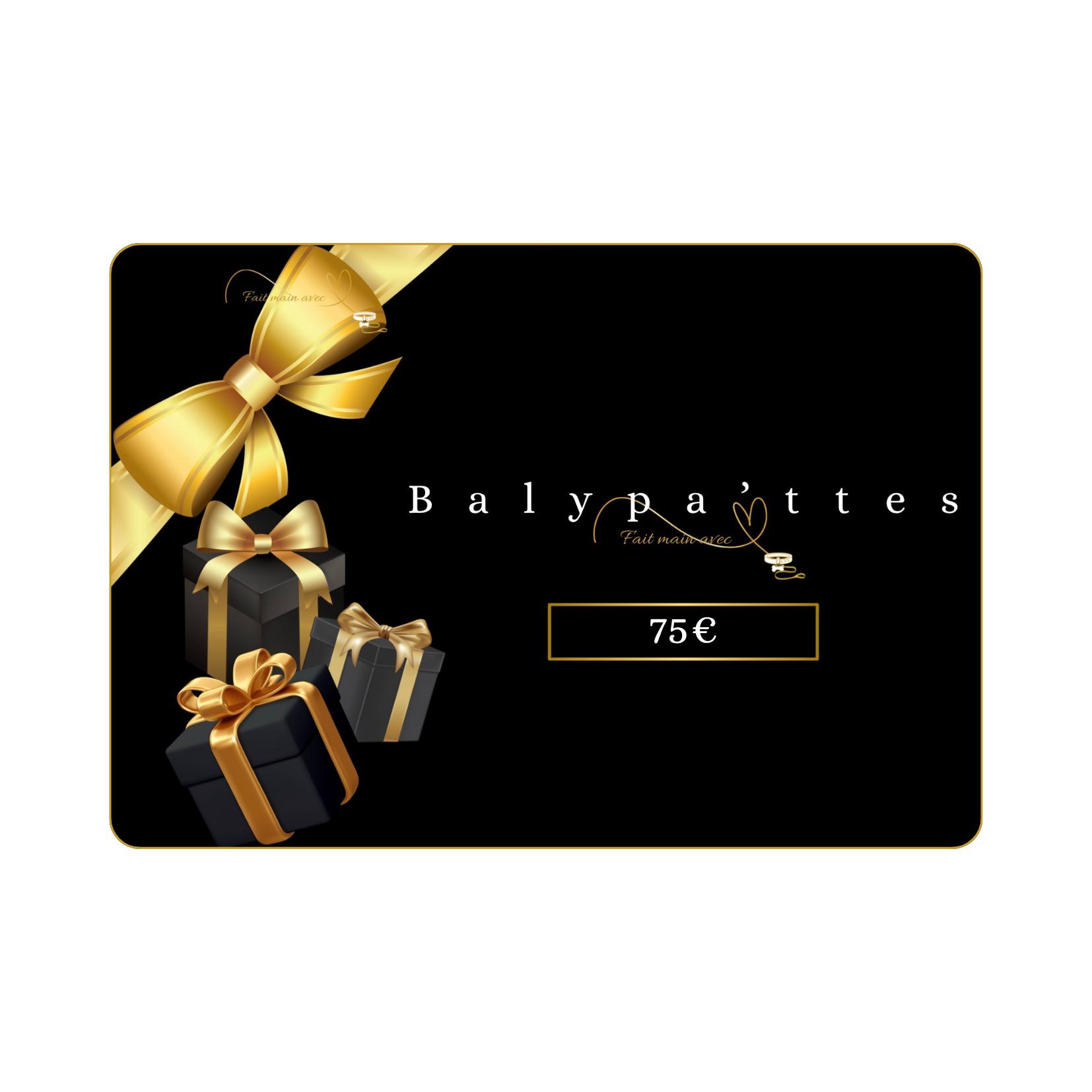 Carte cadeau 75€