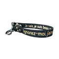 Extension de laisse personnalisée pour chien, unie en biothane, en 25mm