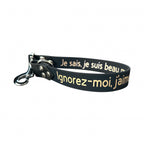 Extension de laisse personnalisée pour chien, unie en biothane, en 25mm