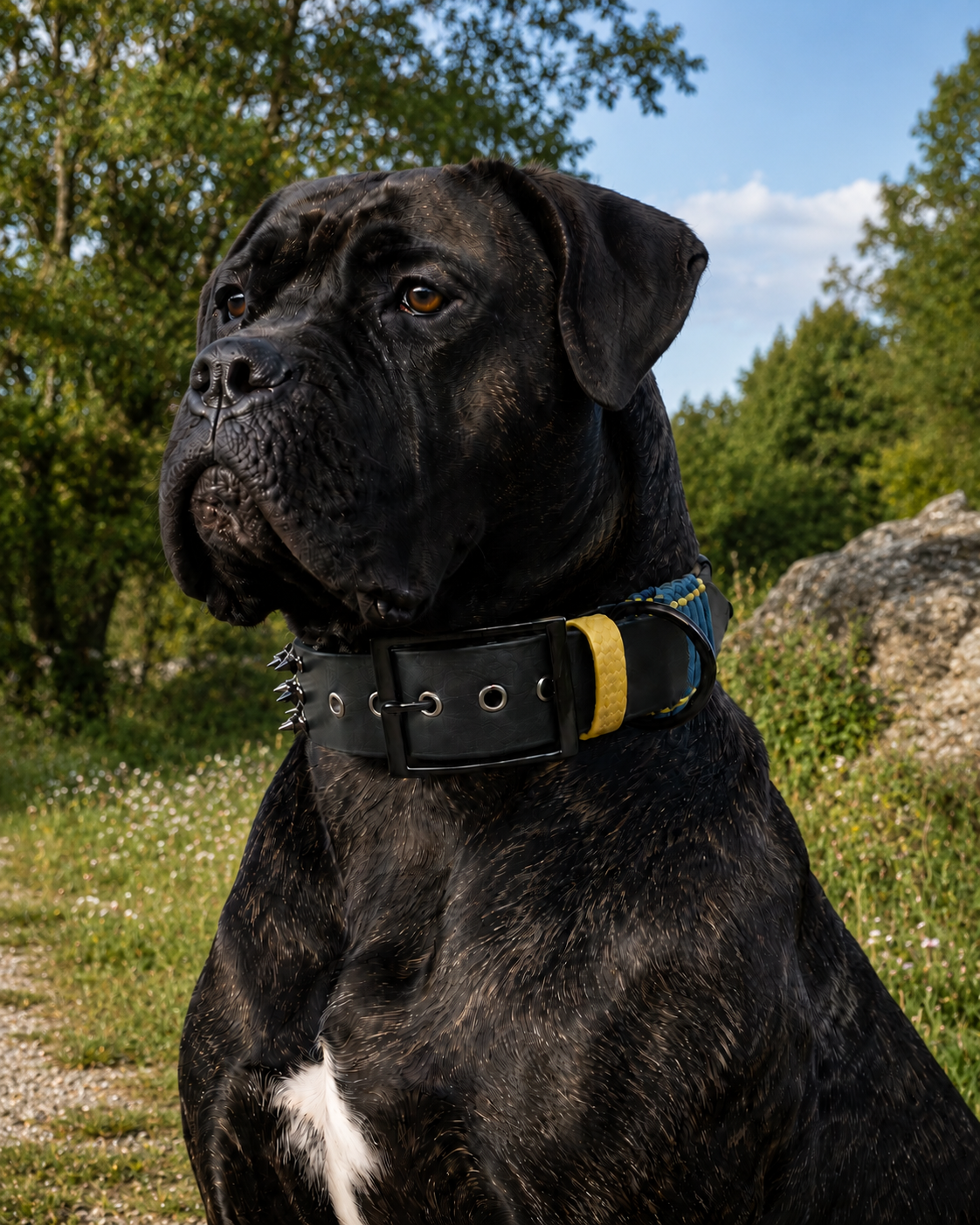 Collier personnalisé pour chien en biothane LAÏCO, en 38mm