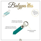 Médaille personnalisée pour chien, bicolore en biothane, en 19mm