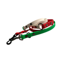 Laisse 3 points tricolore en biothane