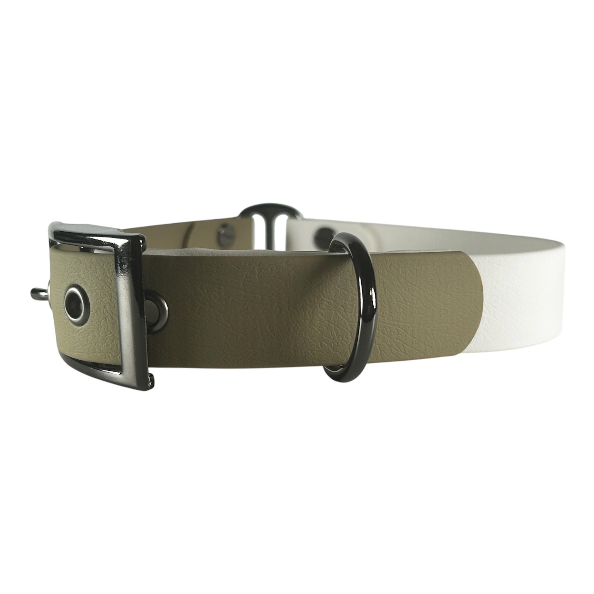 Collier bicolore MAYA en biothane 16mm