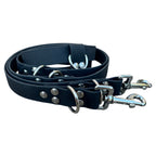 Laisse multiposition personnalisée pour chien, unie en biothane