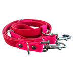 Laisse multiposition personnalisée pour chien, bicolore en hexa