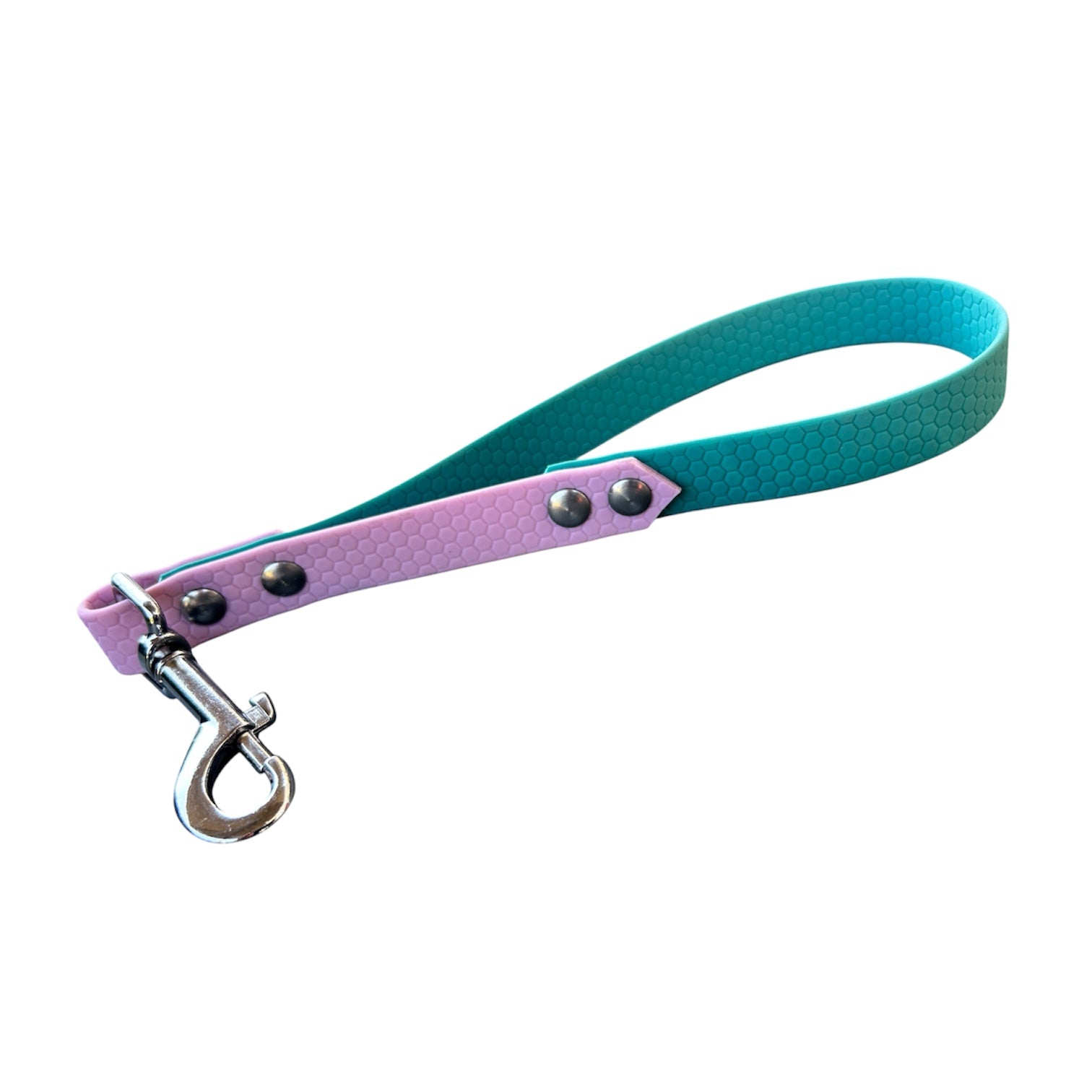 Poignée personnalisée pour chien, bicolore en hexa, en 16mm