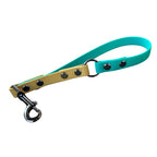 Poignée personnalisée pour chien, bicolore en hexa avec séparateur, en 20mm