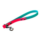 Poignée personnalisée pour chien, bicolore en biothane, en 25mm
