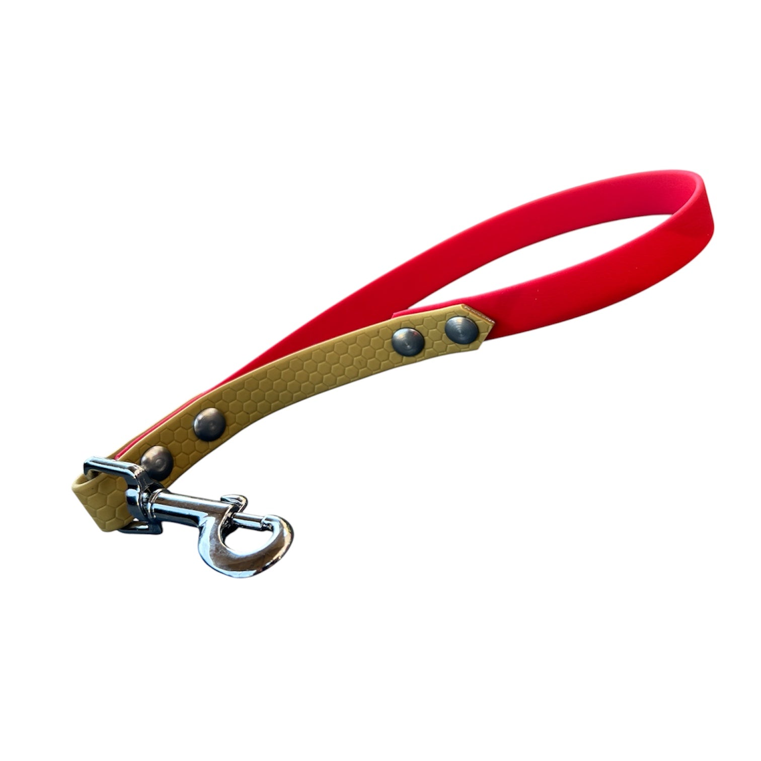 Poignée personnalisée pour chien, bi-matière, en 16mm