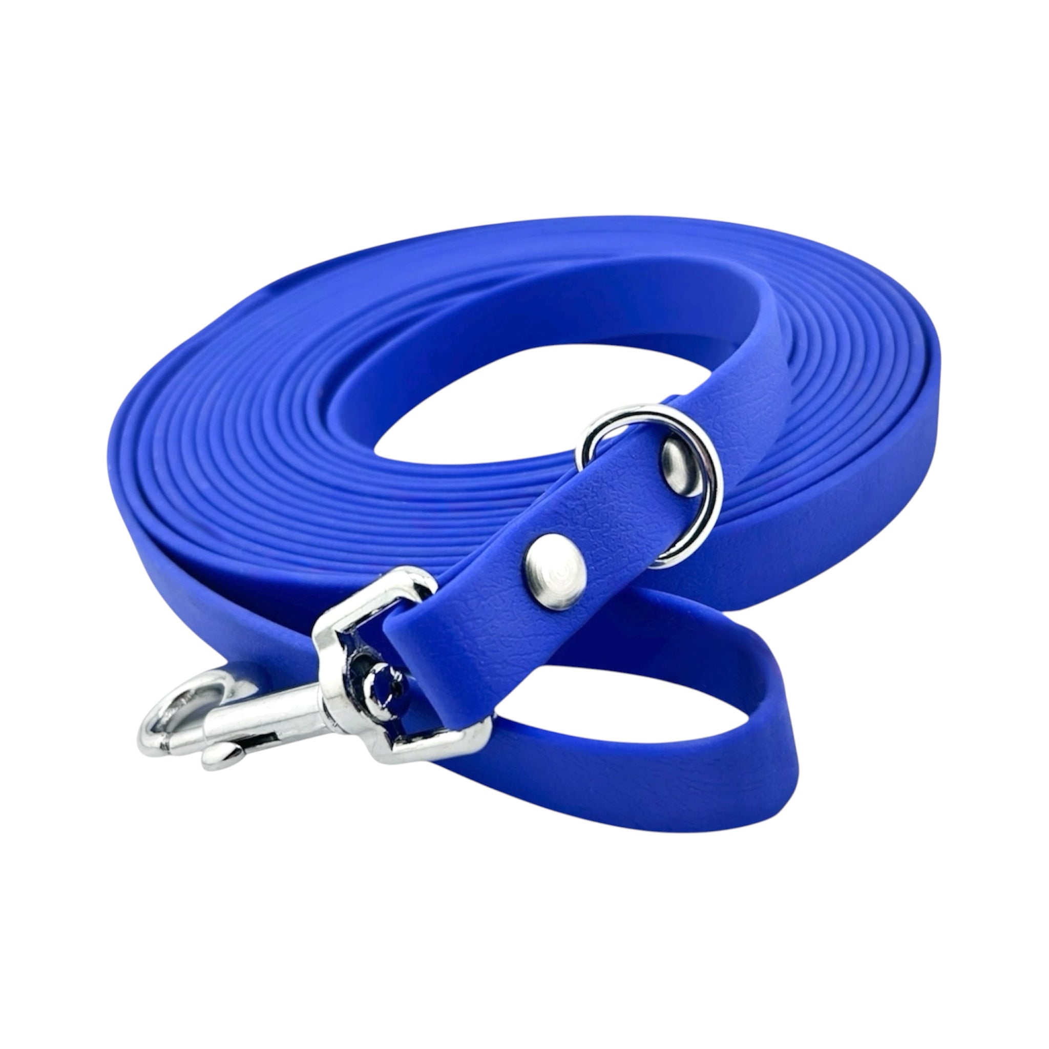 Longe personnalisée pour chien, unie en biothane, avec ou sans poignée, 19mm
