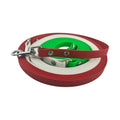 Longe personnalisée pour chien, tricolore en biothane, avec ou sans poignée, en 25mm